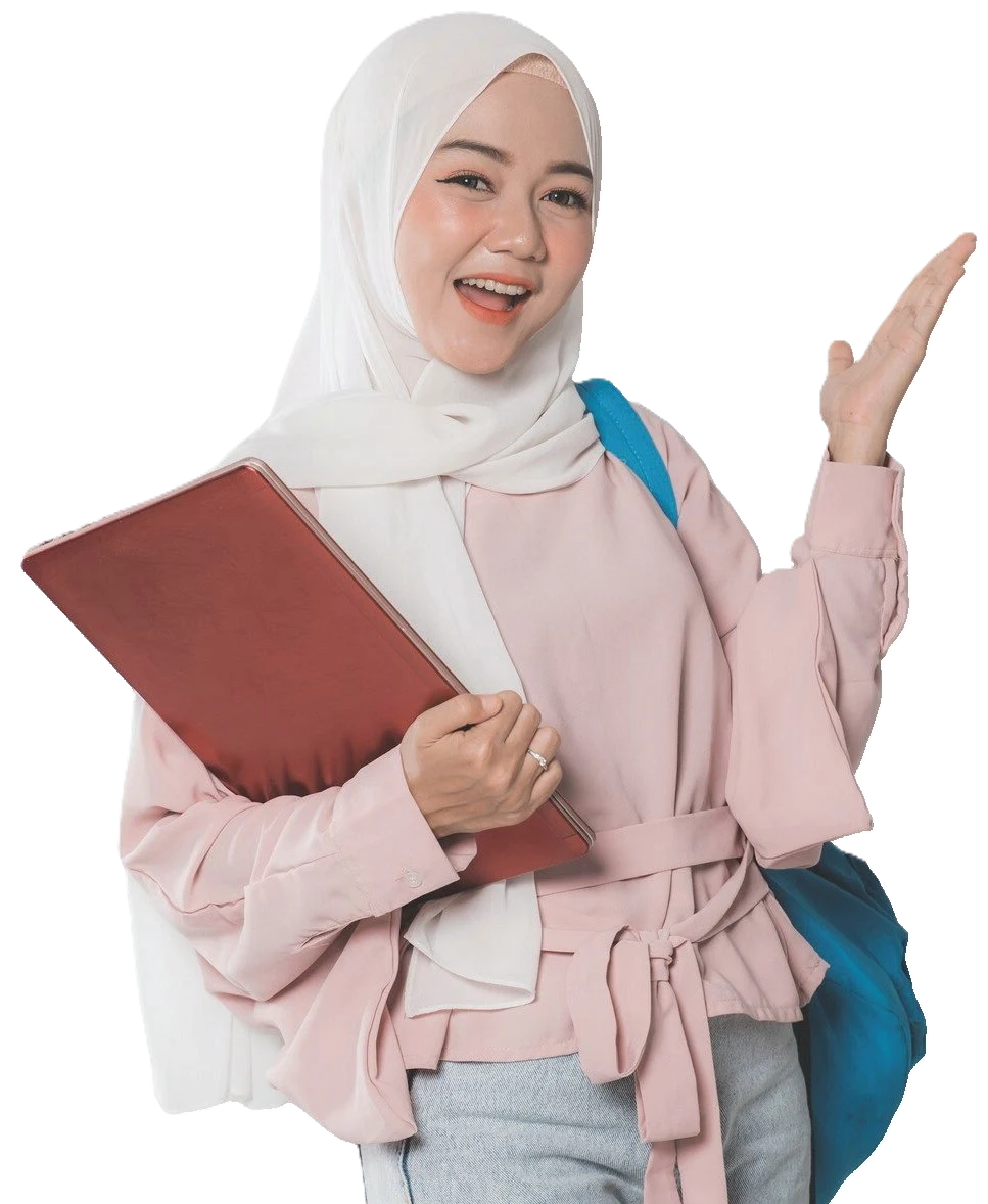 Siswi mempersiapkan masuk PTN bersama Edumatrix Bimbel Masuk PTN, Ujian Mandiri, Simak UI, CBT UGM, IUP, KKI, TKA, UTBK SNBT