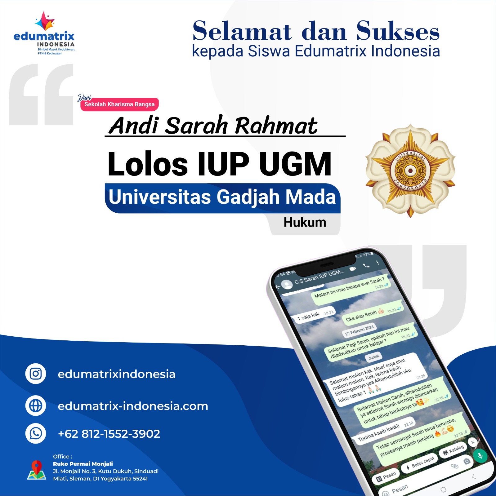 testimoni iup ugm