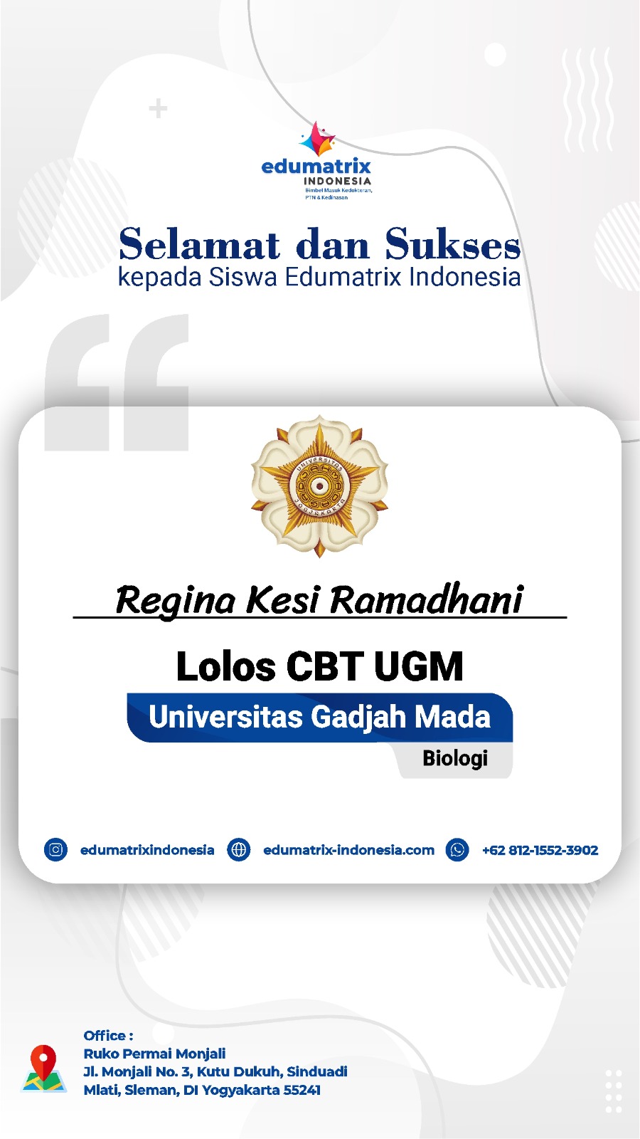 Lolos_CBT_UGM_Regina